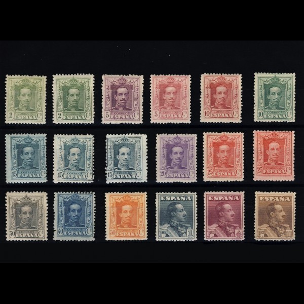 310/23** ALFONSO XIII (18 valores) CN 310/23** ALFONSO XIII (18 valores) CN