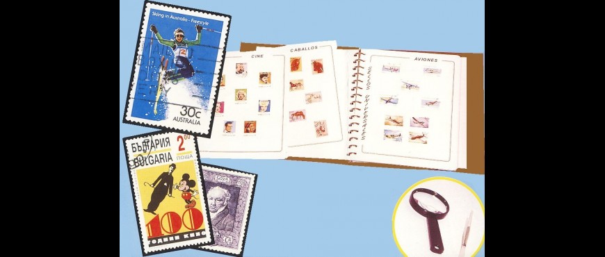Collection "Sellos Universales" and philatelic items Collection "Sellos Universales" and philatelic items
