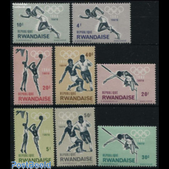RUANDA.   JJ.OO.   TOKIO  ´64